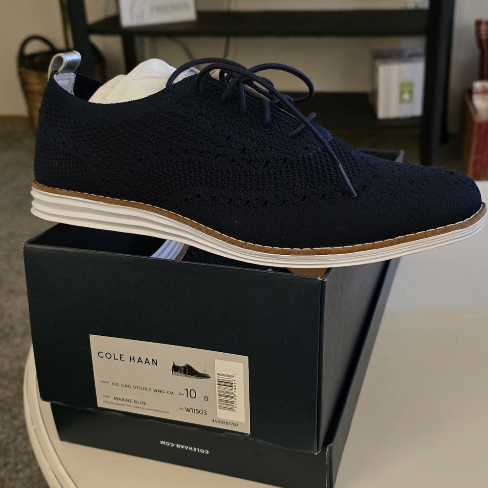 Cole Haan OriginalGrand Knit Wingtip Oxford (Women) size 10B NIB